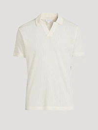 Linear Mesh Polo Shirt
