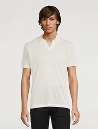 Linear Mesh Polo Shirt