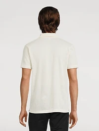 Linear Mesh Polo Shirt
