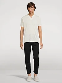 Linear Mesh Polo Shirt