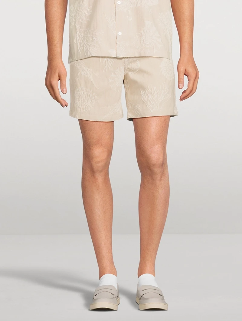 Sajabari Cotton-Blend Shorts