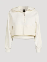 Mixed-Media Hoodie
