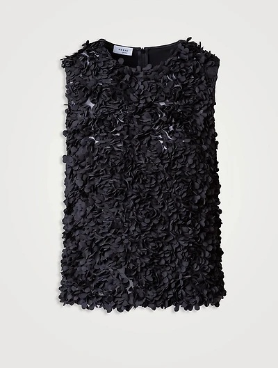 Laser-Cut Sleeveless Top