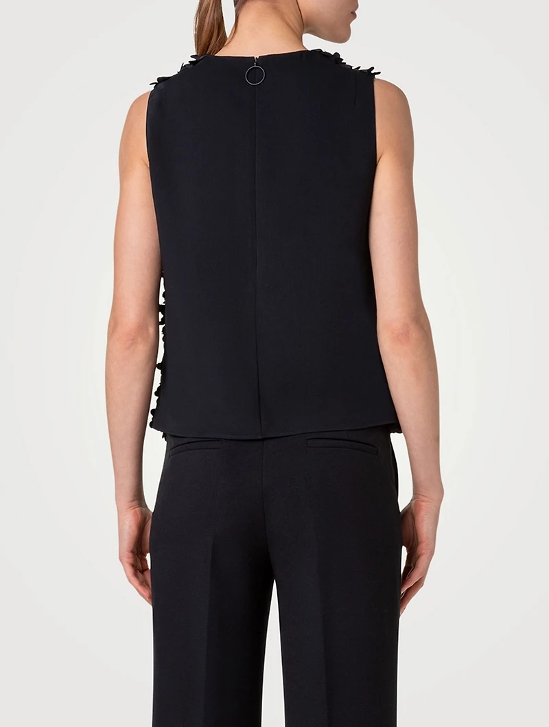 Laser-Cut Sleeveless Top