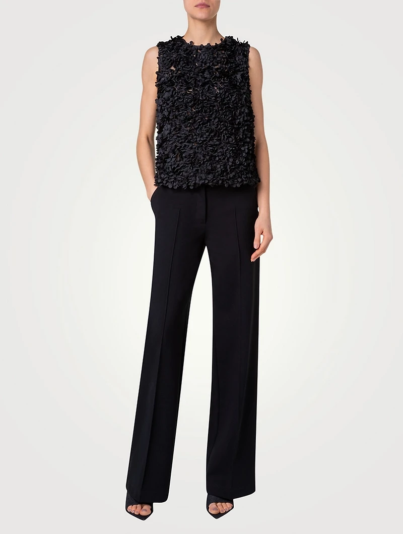 Laser-Cut Sleeveless Top