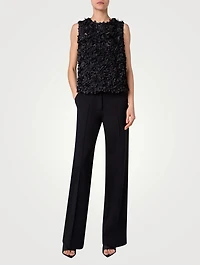 Laser-Cut Sleeveless Top