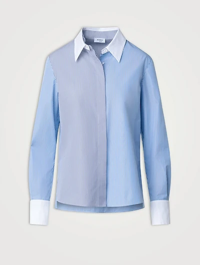 Cotton Shirt Striped Print