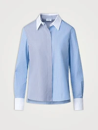 Cotton Shirt Striped Print