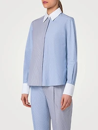 Cotton Shirt Striped Print