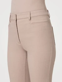Marli Straight-Leg Ankle Pants With Fringe