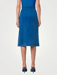 Stretch Corduroy A-Line Skirt