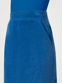 Stretch Corduroy A-Line Skirt