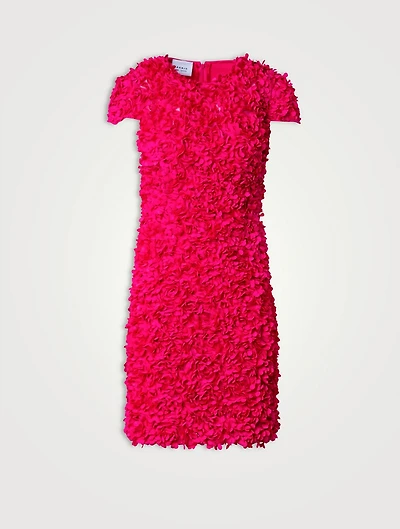 Laser-Cut Mini Dress
