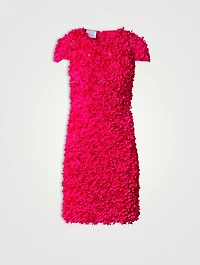 Laser-Cut Mini Dress