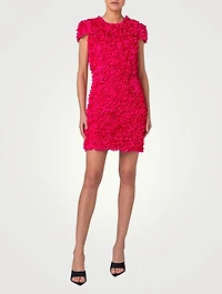 Laser-Cut Mini Dress