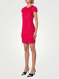 Laser-Cut Mini Dress