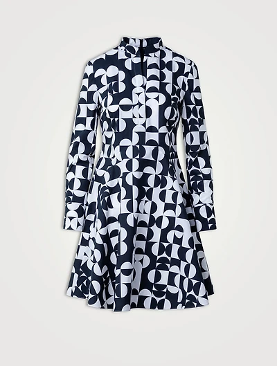 Printed Poplin Shirt Dress
