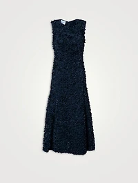 Laser-Cut Midi Dress
