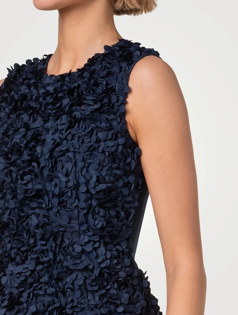 Laser-Cut Midi Dress