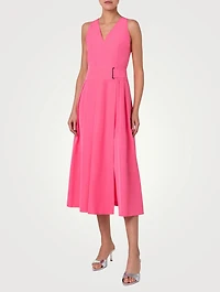 Taffeta Midi Dress