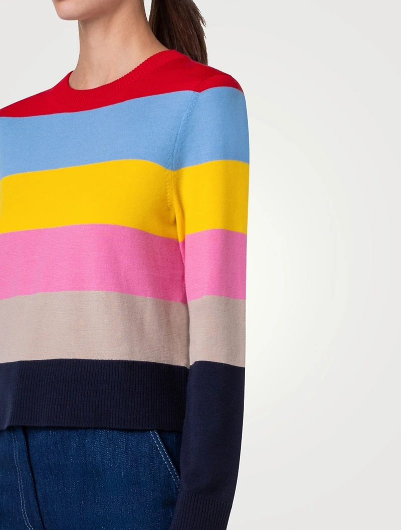 Colour block Wool Sweater
