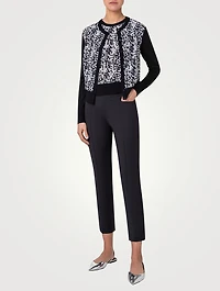 Printed Silk And Wool Cardigan