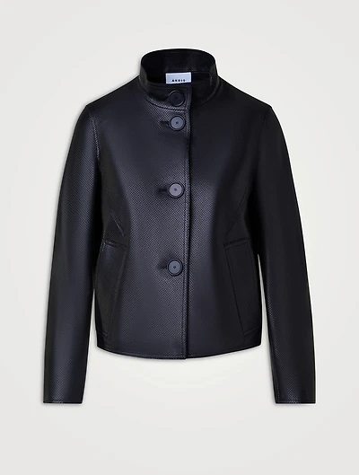 Perforated Leather Jacket