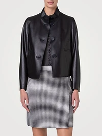 Perforated Leather Jacket