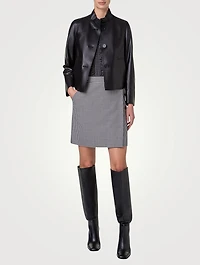 Perforated Leather Jacket