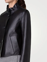 Perforated Leather Jacket
