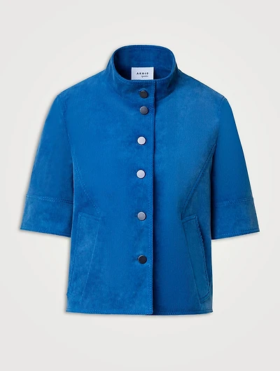Short-Sleeve Corduroy Jacket