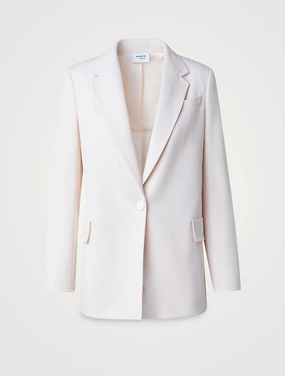Single-Breasted Wool Blazer