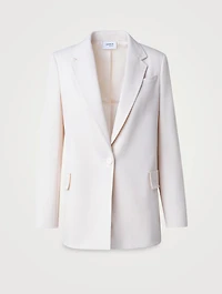 Single-Breasted Wool Blazer
