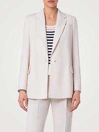 Single-Breasted Wool Blazer