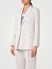 Single-Breasted Wool Blazer