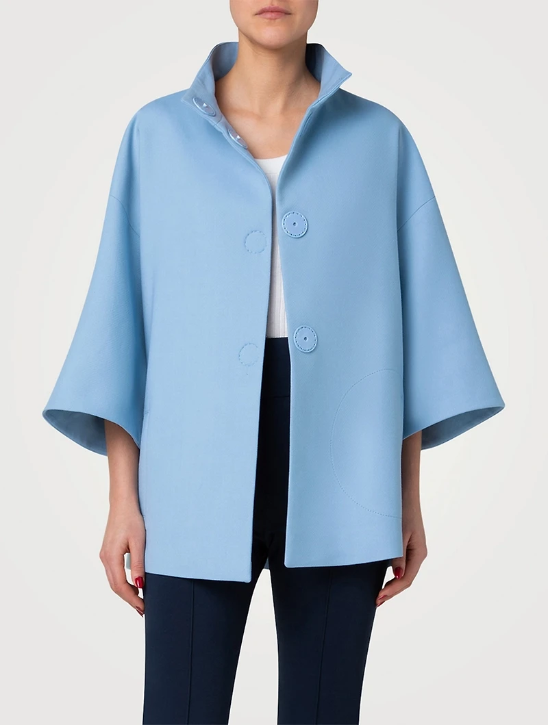 Wool Bell-Sleeve Jacket