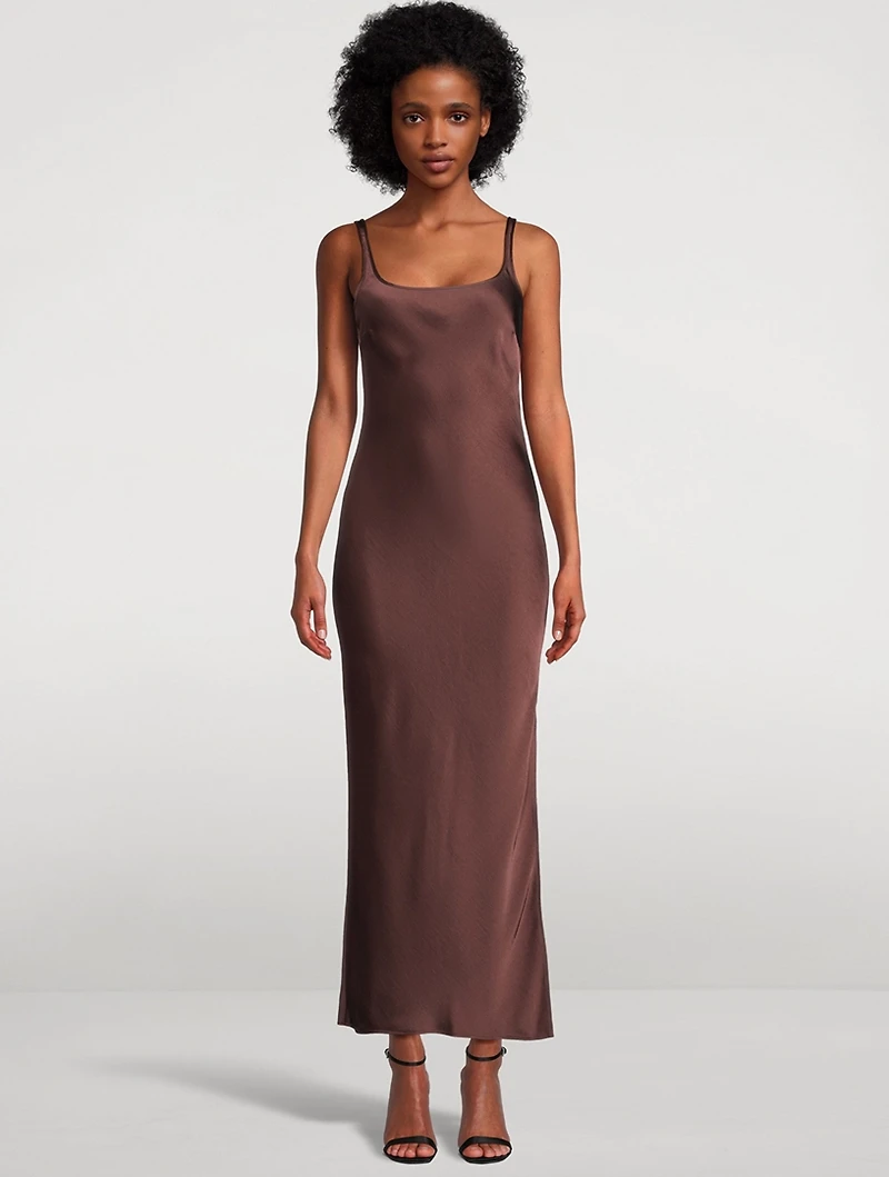 Sunna Satin Long Dress