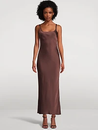 Sunna Satin Long Dress
