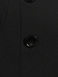 Button-Trimmed Pencil Skirt