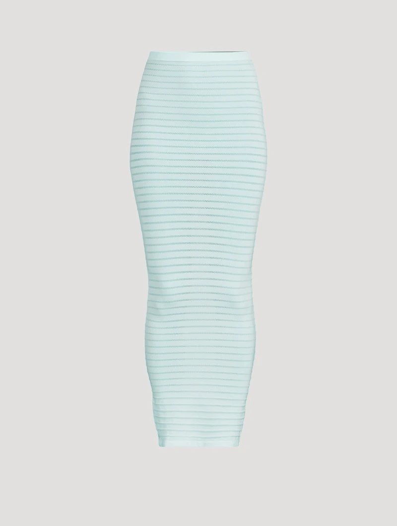 Rib-Knit Maxi Skirt