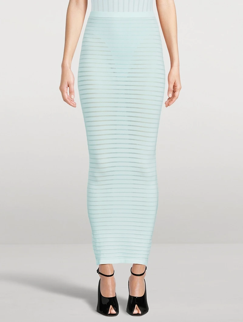 Rib-Knit Maxi Skirt
