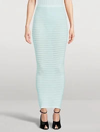 Rib-Knit Maxi Skirt