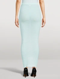 Rib-Knit Maxi Skirt