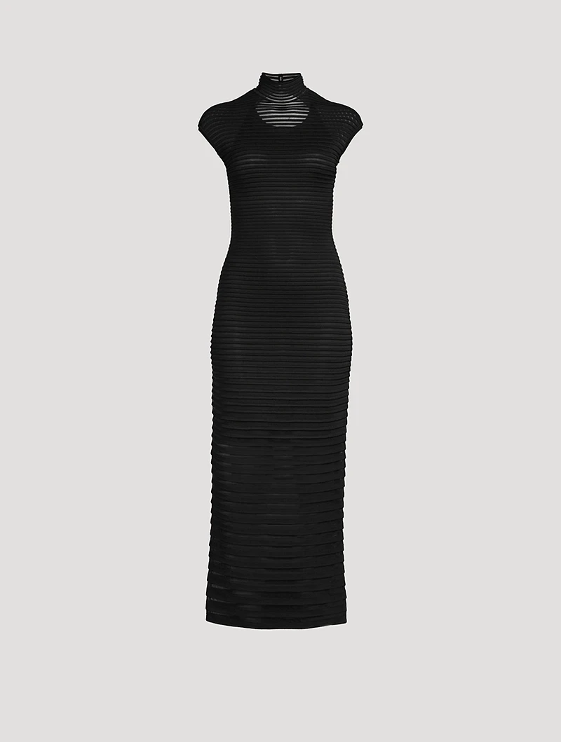Rib-Knit Maxi Dress