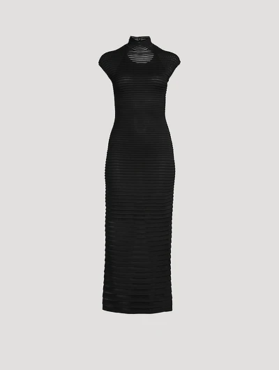 Rib-Knit Maxi Dress