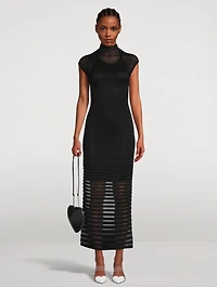 Rib-Knit Maxi Dress