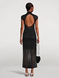 Rib-Knit Maxi Dress