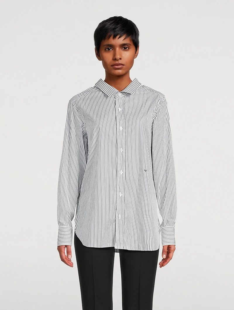 Striped Front Back Classic Shirt