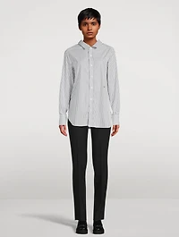 Striped Front Back Classic Shirt