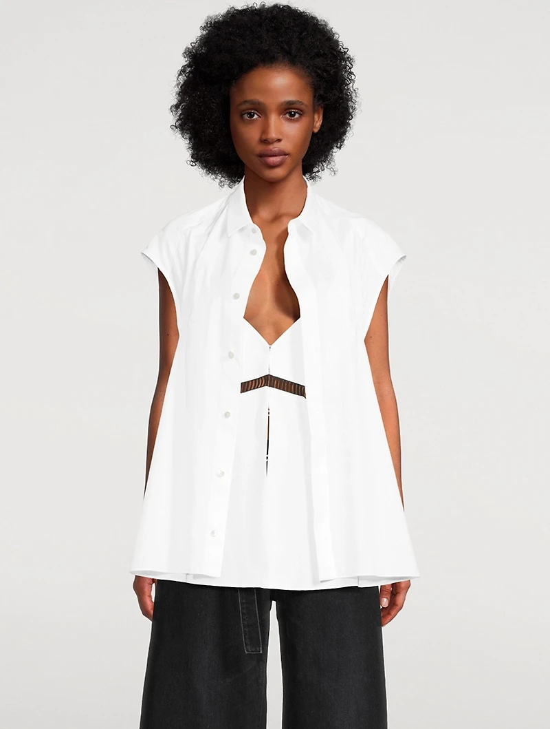 Cotton Poplin Blouse